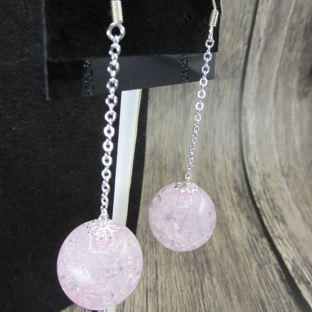 Silver Plated Fairy Ball Earrings